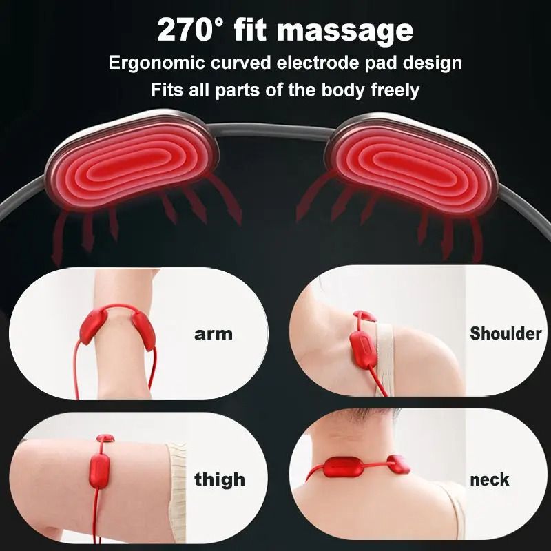 Mini Smart Hanging Neck Massager With Heat And EMS Pulse Relief 2