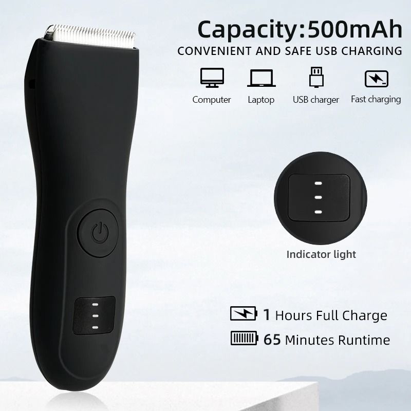 Mens Body Hair Trimmer With Groin And Bikini Shaver Attachment 3