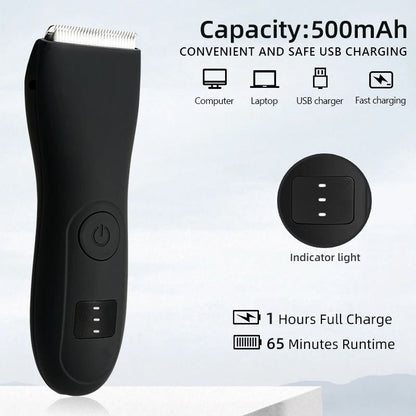 Mens Body Hair Trimmer With Groin And Bikini Shaver Attachment 3