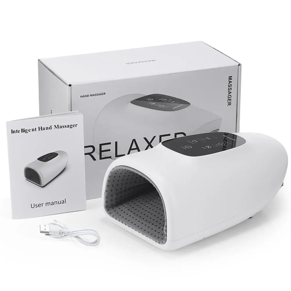 Electric Hand Massager with Air Compression and Heat Therapy