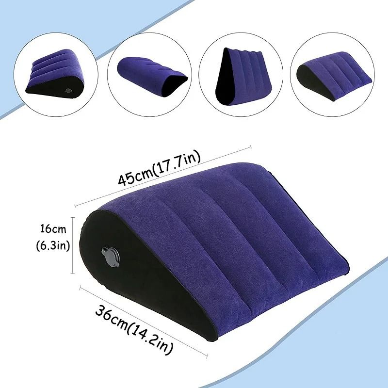 Inflatable Travel Body Pillow For Lumbar Support And Yoga Positioning 3