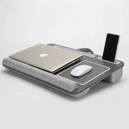 Portable Laptop Desk with Anti Slip Bar and Built In Mouse Pad