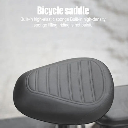 Soft Wide Bike Saddle with Spring Suspension for Mountain and Outdoor Riding