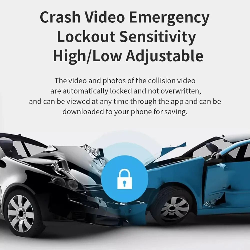 2K HD Night Vision Car Dash Cam With WiFi And Parking Monitor 5