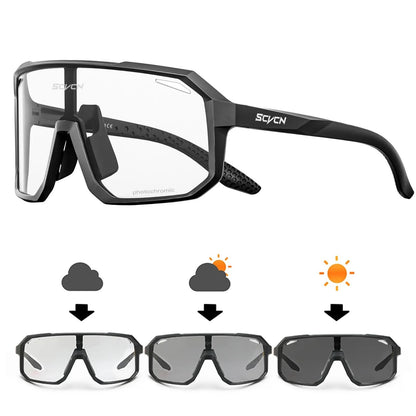Photochromic UV400 Cycling Glasses For Men And Women Lightweight Sport Sunglasses For Bike Golf And 16