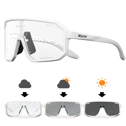 Photochromic UV400 Cycling Glasses For Men And Women Lightweight Sport Sunglasses For Bike Golf And 17