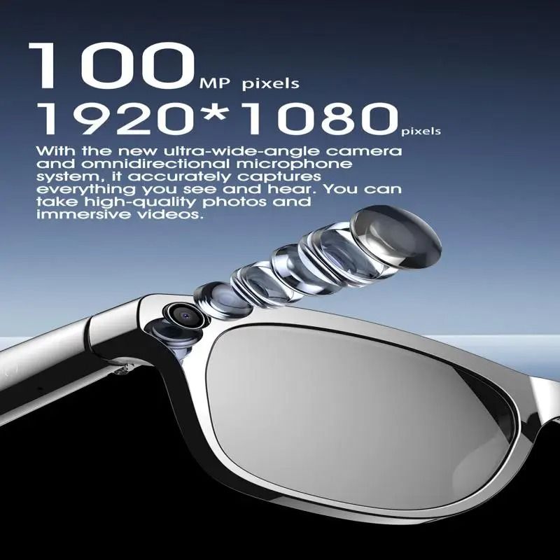 4K HD Smart AI Glasses With Voice Assistant Object Recognition Bluetooth Calls And GPT Powered Came 1