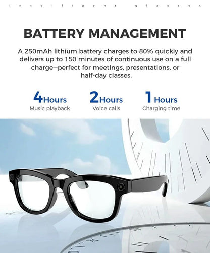 AI Smart Camera Sunglasses With Hidden 1080P HD Lens Polarized Lenses For Sports Security And Hands 5