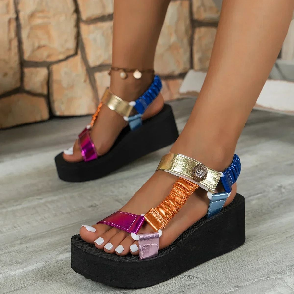 Hemp Rope Flat Sandals For Women Summer Casual Slip On Shoes For Beach Outdoor Comfort And All Day  9