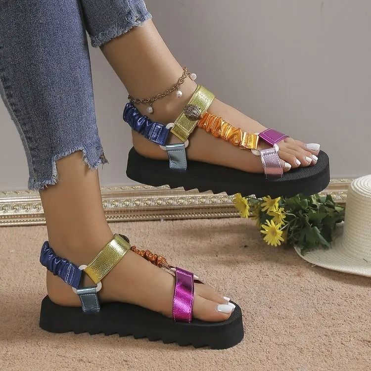 Hemp Rope Flat Sandals For Women Summer Casual Slip On Shoes For Beach Outdoor Comfort And All Day  7