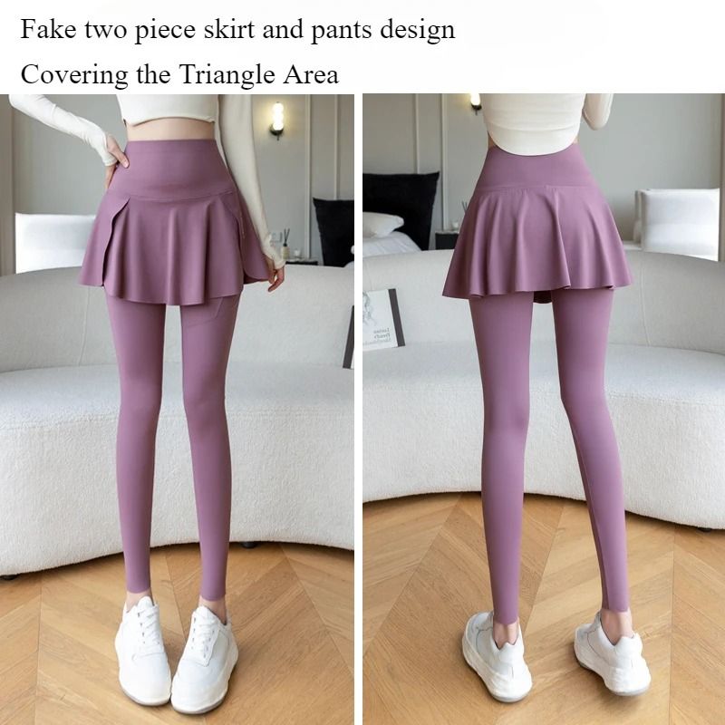 High Waist Seamless Womens Fitness Leggings With Pocket And Fake Two Piece Hip Lifting Design For Y 3