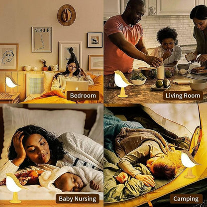 Bird Shaped LED Touch Night Light With Rechargeable Battery And 3 Colors For Bedroom Desk Or Bedsid 1