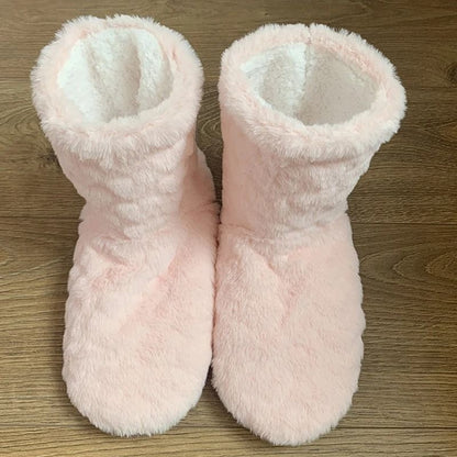 Winter Velvet Slipper Socks For Women With Anti Slip Sole Thick Lining High Tube Design For Indoor  9