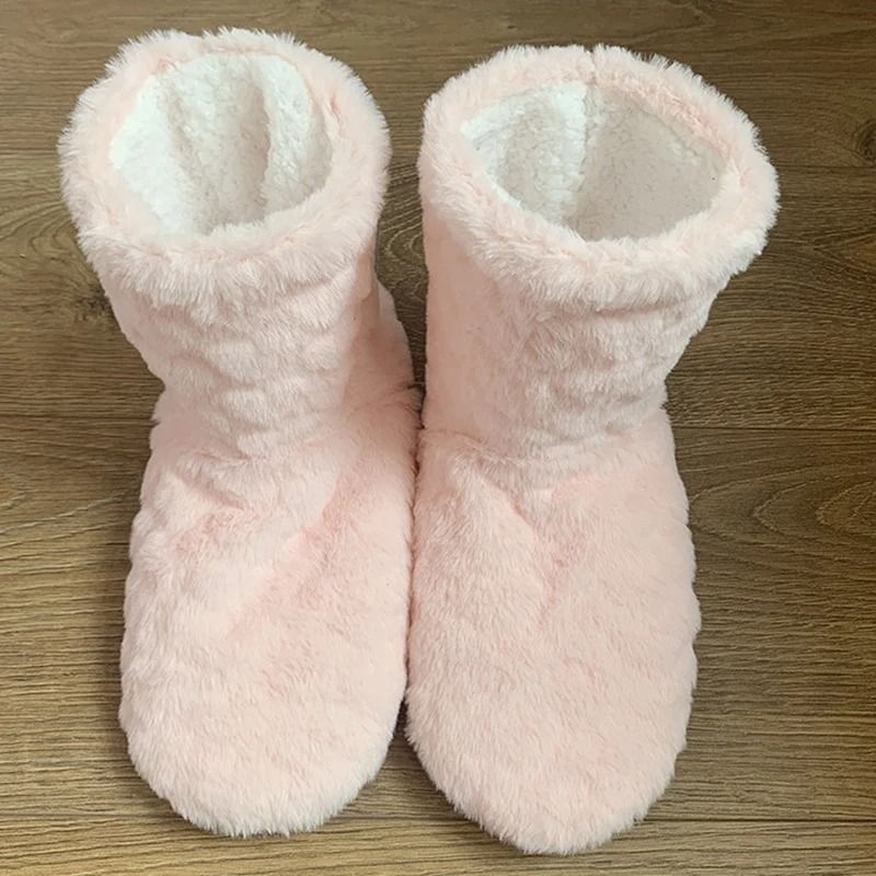Winter Velvet Slipper Socks For Women With Anti Slip Sole Thick Lining High Tube Design For Indoor  5