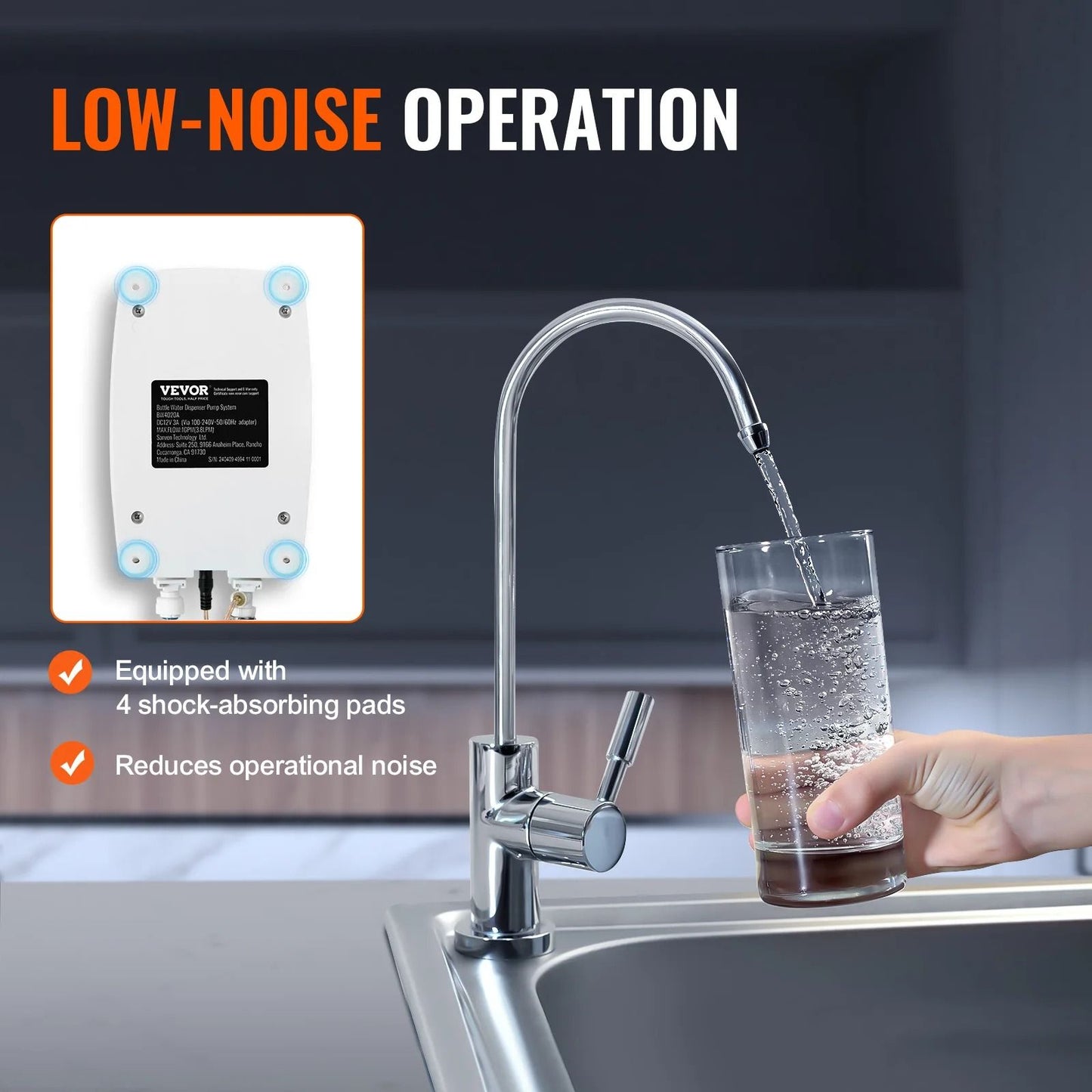 SucceBuy Electric Double Water Dispenser Pump System For 5 Gallon Bottles With Dual Pipe For Home O 4