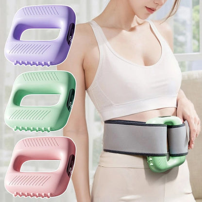 Cordless Fascia Ring Massager with Adjustable Vibration and Belt for Deep Tissue Recovery and Body Sculpting at Home