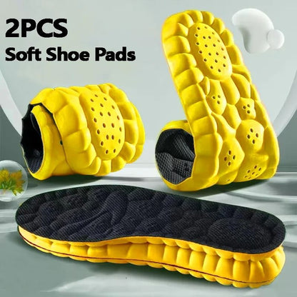 4D Cloud Sports Insoles With Shock Absorption And Arch Support For Running Comfort And Orthopedic C