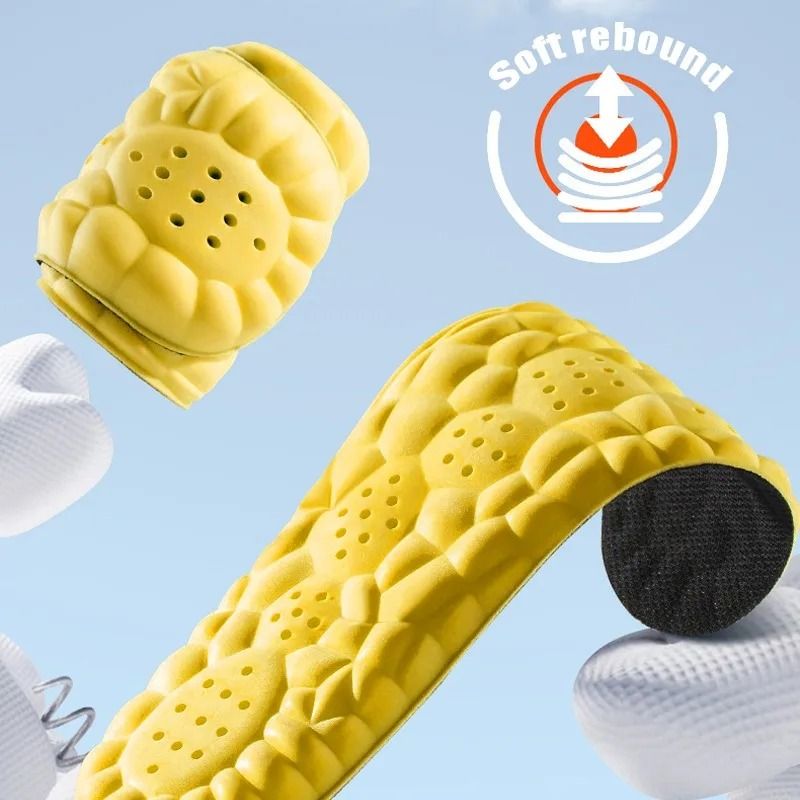 4D Cloud Sports Insoles With Shock Absorption And Arch Support For Running Comfort And Orthopedic C