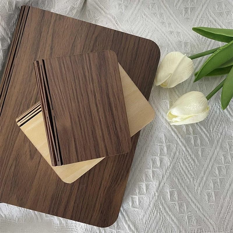 LED Foldable Wooden Book Lamp With USB Rechargeable Light For Bedroom Bedside Or Holiday Gift Decor 5