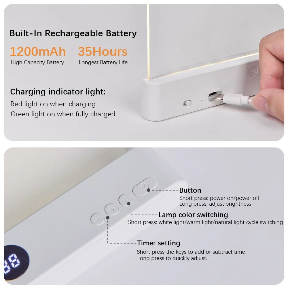 LED Bookmark Reading Light For Bed Or Travel Portable Clip On Night Light For Book Lovers Study And 5