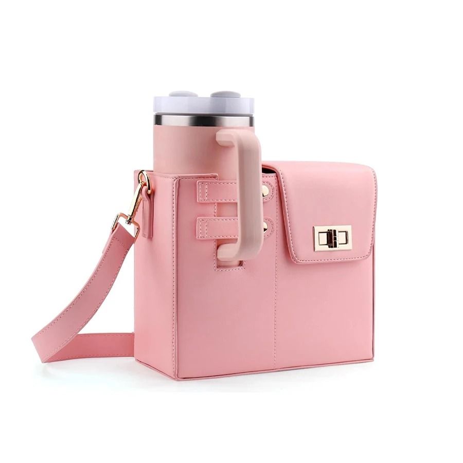 Outdoor Crossbody Water Bottle Bag With Adjustable Strap And Insulated Lining For Travel Hiking And 6