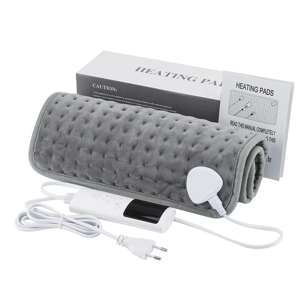 Electric Heating Pad With 9 Heat Settings And Timer 30x60cm Soft Heated Blanket Mat For Back Pain A 9