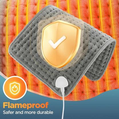 Electric Heating Pad With 9 Heat Settings And Timer 30x60cm Soft Heated Blanket Mat For Back Pain A 4