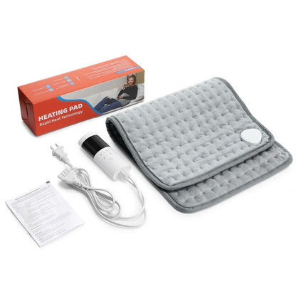 Electric Heating Pad With 9 Heat Settings And Timer 30x60cm Soft Heated Blanket Mat For Back Pain A 6