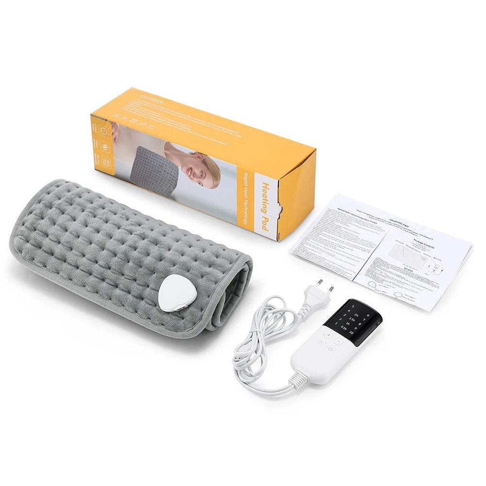 Electric Heating Pad With 9 Heat Settings And Timer 30x60cm Soft Heated Blanket Mat For Back Pain A 8