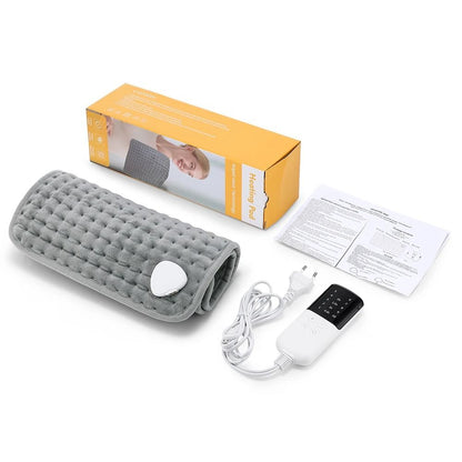 Electric Heating Pad With 9 Heat Settings And Timer 30x60cm Soft Heated Blanket Mat For Back Pain A 8