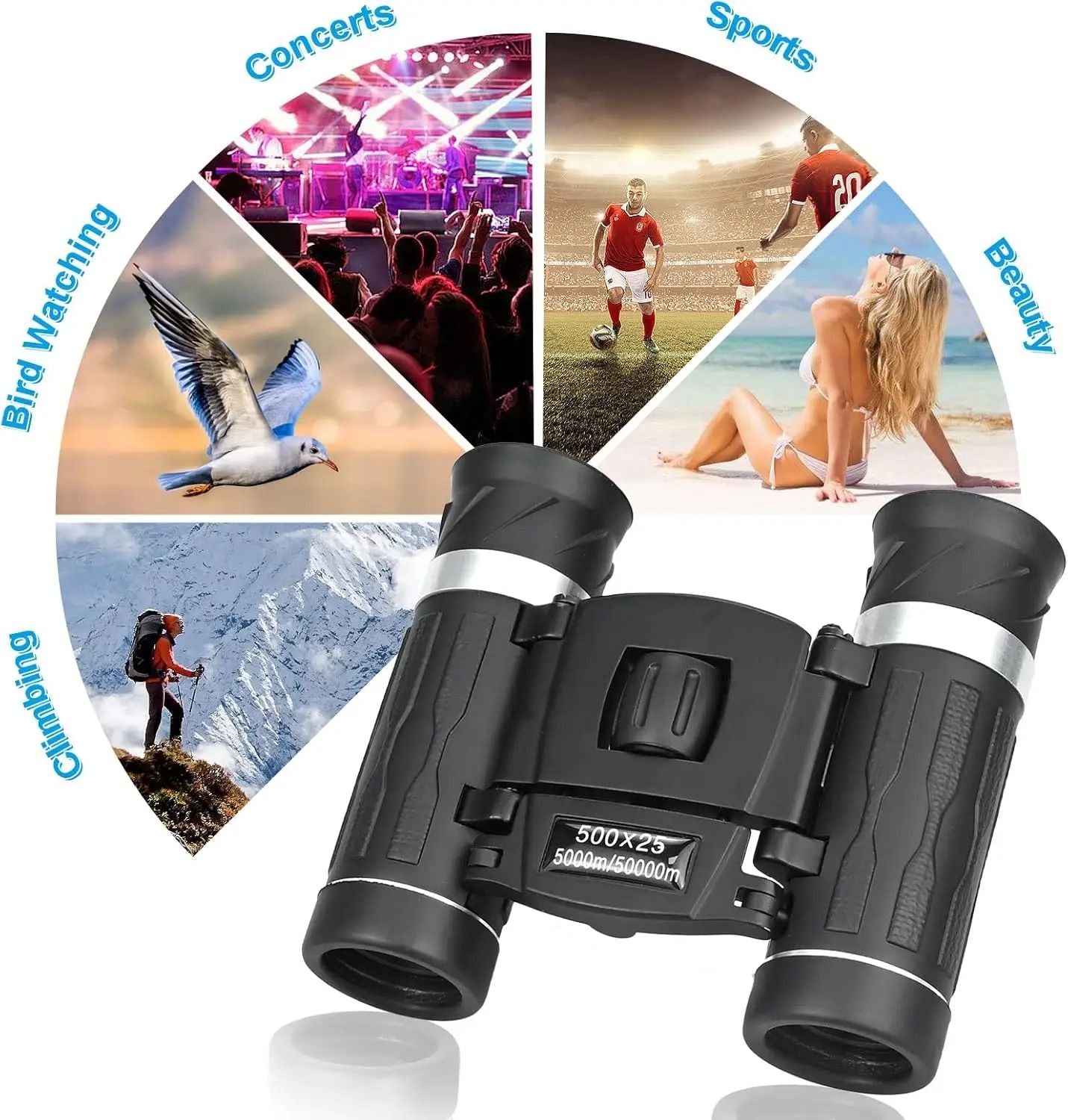 Mini HD Portable Binoculars 500X25 For Outdoor Photography And Long Distance Viewing 3