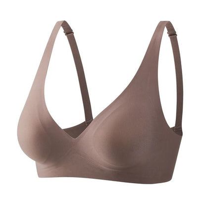Soft Wireless Deep V Bralette With Seamless Padded Comfort 10