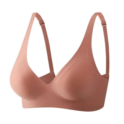 Soft Wireless Deep V Bralette With Seamless Padded Comfort 7