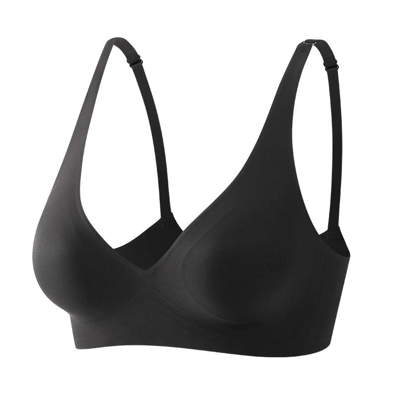 Soft Wireless Deep V Bralette With Seamless Padded Comfort 8