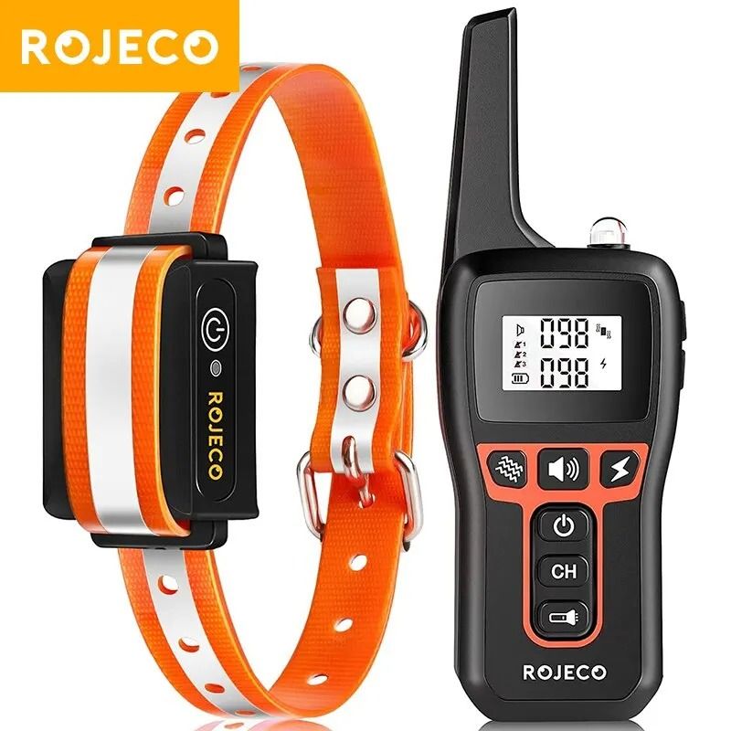 Rechargeable Remote Dog Training Collar with 1000m Range and Bark Control