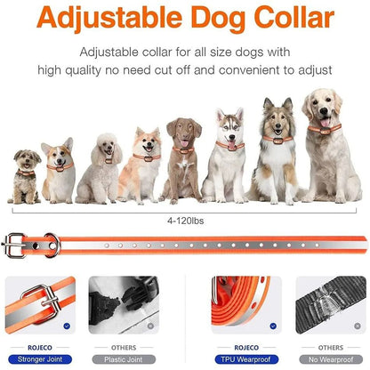 Rechargeable Remote Dog Training Collar With 1000m Range And Bark Control 6