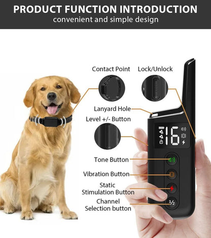 Rechargeable Dog Training Collar With 1000ft Range And 3 Training Modes 3