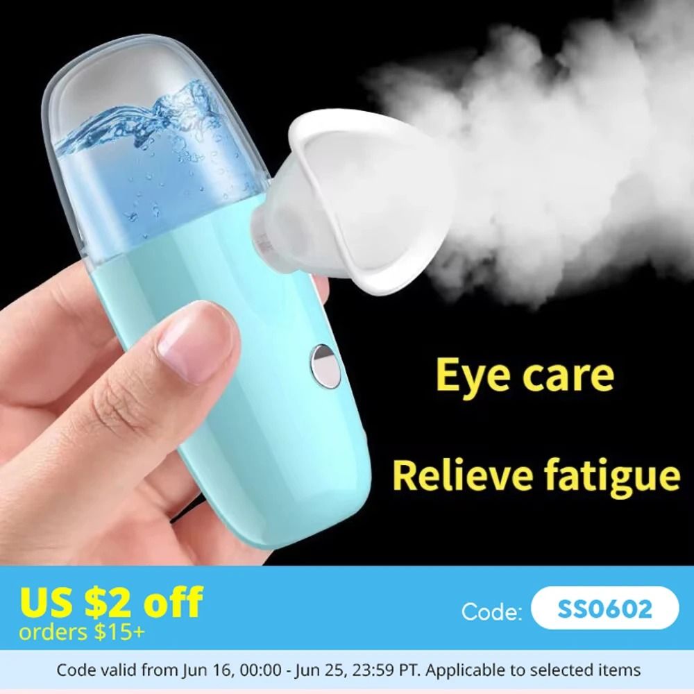 Portable Nano Spray Eye Moisturizing Glasses for Dry Eye Relief and Fatigue