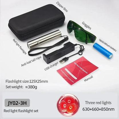 Portable Red Light Therapy Wand With 5 Wavelengths For Skin And Body Relief 8