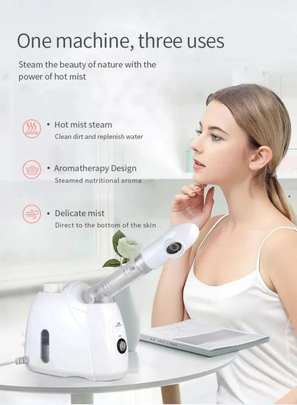Ozone Facial Steamer Warm Mist Humidifier For Deep Pore Cleansing And Skin Hydration 3