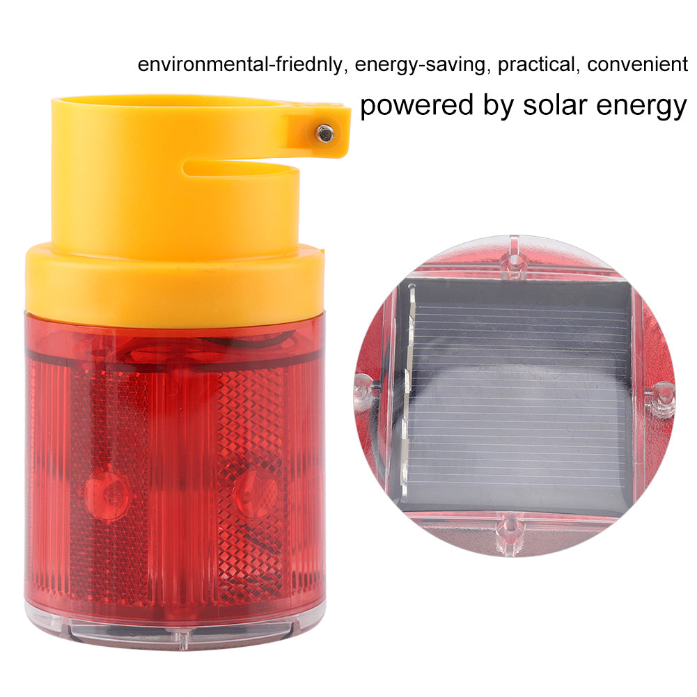 Flashing LED Warning Light Solar Power Alarm, Emergency Strobe Lamp LED Security Beacon for Outdoors