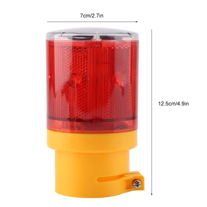 Flashing LED Warning Light Solar Power Alarm, Emergency Strobe Lamp LED Security Beacon for Outdoors