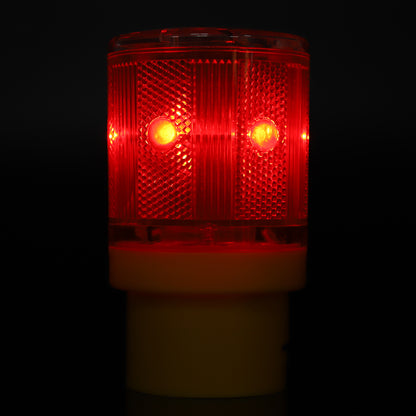 Flashing LED Warning Light Solar Power Alarm, Emergency Strobe Lamp LED Security Beacon for Outdoors