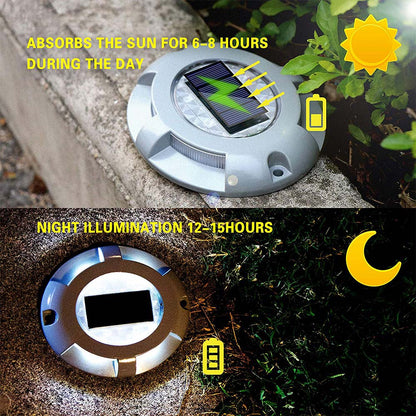 Waterproof Outdoor Led Solar Light Garden Deck Stair Lights Ground Lamp For Driveway Pathway Dock R 2