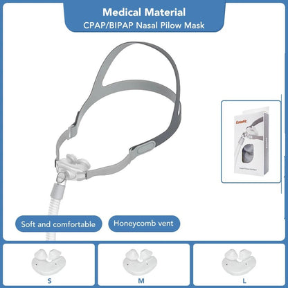 Universal Fit CPAP Nasal Pillows Mask With Small Medium Large Cushions In One Set 7
