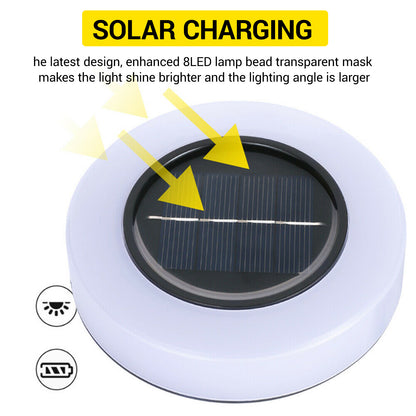 Outdoor LED Solar Buried Ground Light Lawn Lights for Garden, Yard, Patio Landscape Pathway, Waterproof Design