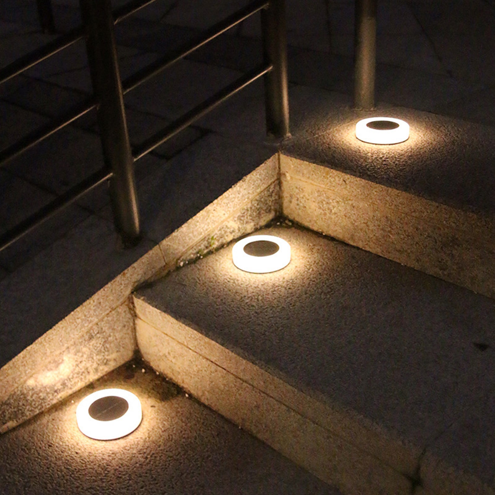 Outdoor LED Solar Buried Ground Light Lawn Lights for Garden, Yard, Patio Landscape Pathway, Waterproof Design