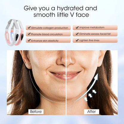 Rechargeable V Face Massager With LED Display For Facial Lifting And Skin Firming 3