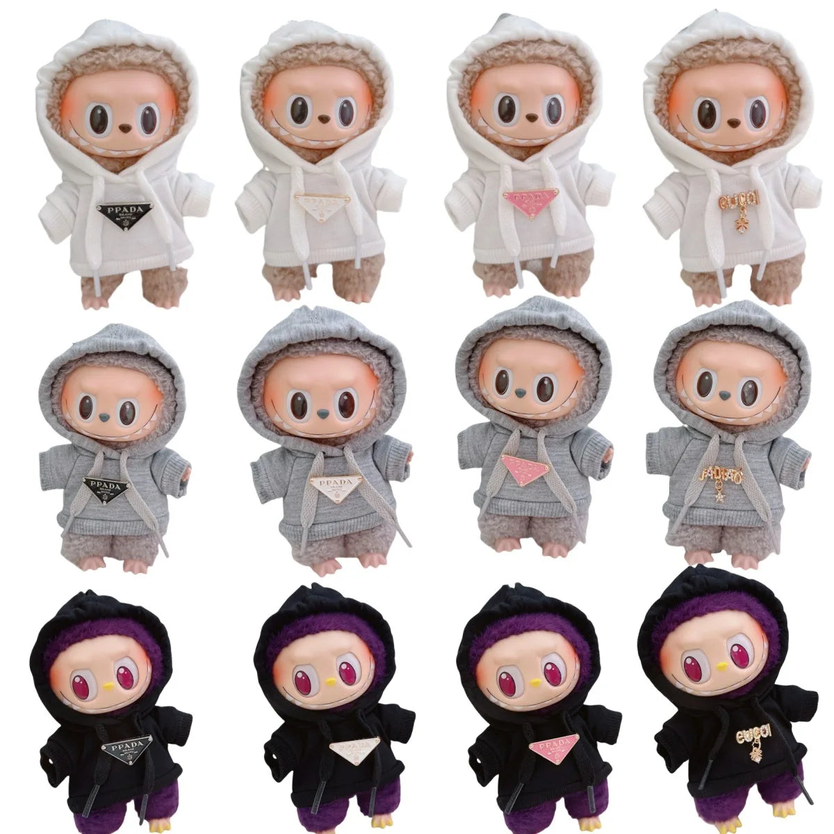 Mini Doll Clothes for Labubu, 25 Style Hoodie, Sweatshirt Outfit Set, Doll Accessories, Gift, Party Game & Cultivate