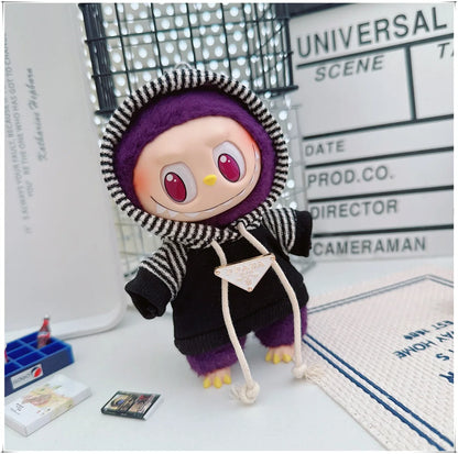 Mini Doll Clothes for Labubu, 25 Style Hoodie, Sweatshirt Outfit Set, Doll Accessories, Gift, Party Game & Cultivate